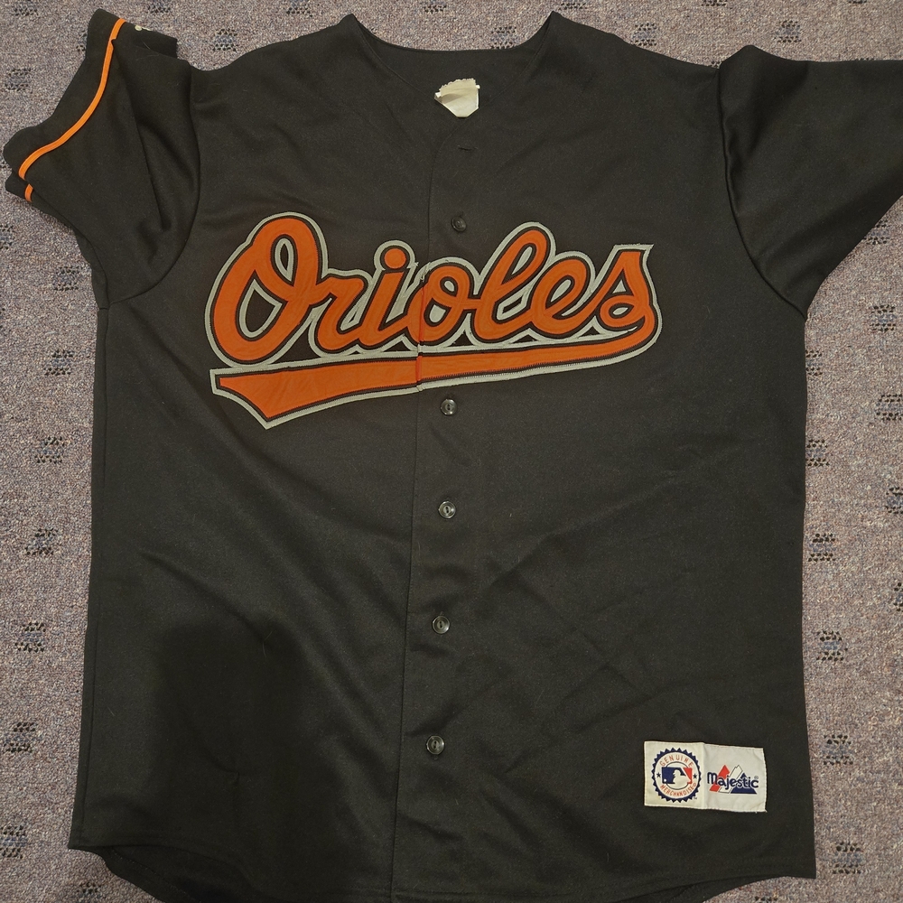 Majestic Baltimore Orioles Black & Orange Kids Jersey